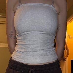 🌸ardene gray tube top size small